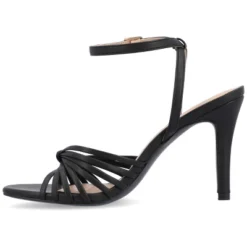 Journee Collection Womens Vanita Multi Strap Stiletto Open Toe Pumps