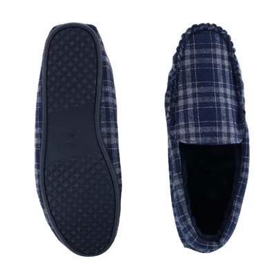 Ascentix Men's Slip On Plaid Slipper 3 Ascentix Men's Slip On Plaid Slipper