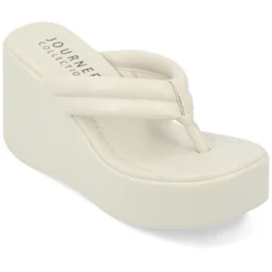 Journee Collection Womens Shareene Tru Comfort Foam Slip On Platform Wedge Sandals 23 Journee Collection Womens Shareene Tru Comfort Foam Slip On Platform Wedge Sandals -Georgia Shoes Shop GUEST 47894bfe 7a7d 4e38 b06b 5d1c87e595b2