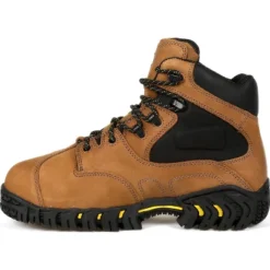 Men's Michelin Steel Toe Internal Met Guard Work Boot, XPX763, Brown -Georgia Shoes Shop GUEST 479bb685 0d3b 44f9 9c04 09dc8f6d9cb9