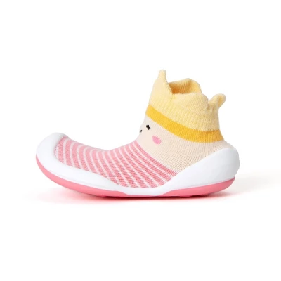 Komuello Baby Girl First Walk Sock Shoes Crown Princess 4 Komuello Baby Girl First Walk Sock Shoes Crown Princess - Image 2