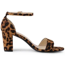 Allegra K Women's Open Toe Ankle Strap Chunky High Heels -Georgia Shoes Shop GUEST 4a0640e9 b546 4dac ad3a 539be35f15df