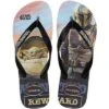 Havaianas - Kid's Top Baby Yoda Mandalorian Flip Flop Sandals - Beige, 9 Children