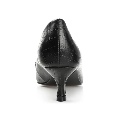 Journee Collection Womens Celina Kitten Heel Loafer Square Toe Pumps 4 Journee Collection Womens Celina Kitten Heel Loafer Square Toe Pumps - Image 2