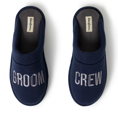 Dearfoams Men's Groom/Groomsmen Giftable Wedding Scuff Slipper 7 Dearfoams Men's Groom/Groomsmen Giftable Wedding Scuff Slipper - Image 5