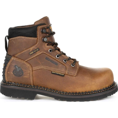 Georgia Boot Men's Brown Georgia Giant Revamp Steel Toe Internal Met-Guard Waterproof Work Boot Size 9(Wide) 8 Georgia Boot Men's Brown Georgia Giant Revamp Steel Toe Internal Met-Guard Waterproof Work Boot Size 9(Wide) - Image 6