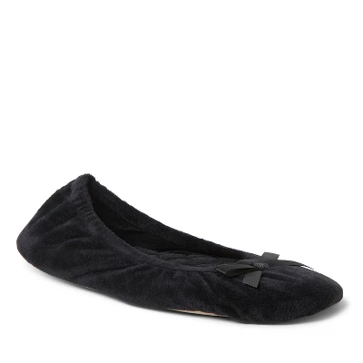 Dearfoams Women's Layla Ballerina Slipper Genuine Suede Outsole Ballet Flat 7 Dearfoams Women's Layla Ballerina Slipper Genuine Suede Outsole Ballet Flat - Image 5