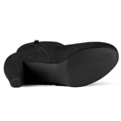 Allegra K Women's Side Zip Low Platform Chunky Heel Ankle Booties -Georgia Shoes Shop GUEST 51bc4a35 b11e 49b9 8820 89ed9af8f5d5