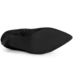 Allegra K Women's Pointy Toe Lace Up Side Zip Stiletto Heels Ankle Boots -Georgia Shoes Shop GUEST 527728aa 4331 4922 a7e6 8bad13387fe0