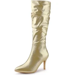 Allegra K Women's Pointed Toe Stiletto High Heels Knee High Boots -Georgia Shoes Shop GUEST 547c625c 4d6c 4838 ab06 c5c02c6416b2