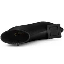 Allegra K Women's Pointed Toe Detachable Buckle Decor Stiletto Heel Ankle Boots -Georgia Shoes Shop GUEST 54de46ad 9765 462f b70d 2fc2d77e03ac