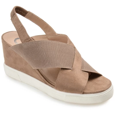 Journee Collection Womens Ronnie Wedge Heel Slip On Sandals 16 Journee Collection Womens Ronnie Wedge Heel Slip On Sandals - Image 14