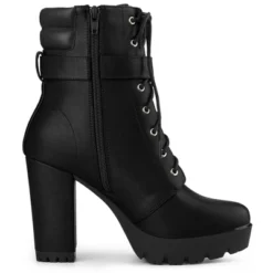 Allegra K Women's Platform Buckle Lace Up Block Heel Ankle Boot 19 Allegra K Women's Platform Buckle Lace Up Block Heel Ankle Boot -Georgia Shoes Shop GUEST 58427676 9447 423a a0e2 952a1b83be32