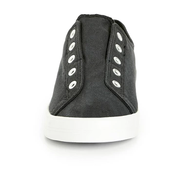 Women's WIDE FIT Laceless Trainer - Black | EVANS 6 Women's WIDE FIT Laceless Trainer - Black | EVANS - Image 4