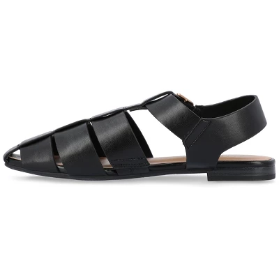 Journee Collection Womens Cailinna Tru Comfort Foam Caged Buckle Square Toe Flats 3 Journee Collection Womens Cailinna Tru Comfort Foam Caged Buckle Square Toe Flats