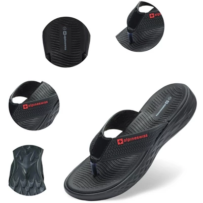 Alpine Swiss Katie Womens Wide Foot Strap Flip Flops Thong Sandals 3 Alpine Swiss Katie Womens Wide Foot Strap Flip Flops Thong Sandals