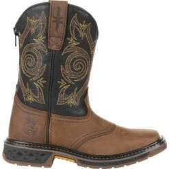 Georgia Boot Carbo-Tec LT Toddler Boys' Brown Pull-On Saddle Boot -Georgia Shoes Shop GUEST 5cef4456 9073 4510 93a6 0f03128d0131