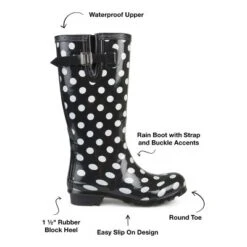 Journee Collection Womens Mist Block Heel Rain Boots -Georgia Shoes Shop GUEST 5fa2b356 04a1 40f8 b900 e874d574f624