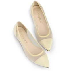 Allegra K Women's Pointed Toe Slip On Mesh Flats -Georgia Shoes Shop GUEST 5fe952ea ee59 4d61 b473 0527b6c20798
