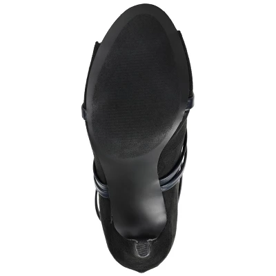 Journee Collection Womens Samara Back Heel Zip Peep Toe Stiletto Booties 6 Journee Collection Womens Samara Back Heel Zip Peep Toe Stiletto Booties - Image 4