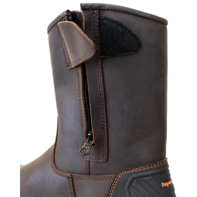 RefrigiWear Men's Barrier Lightweight Insulated 9-Inch Brown Leather Work Boots 4 RefrigiWear Men's Barrier Lightweight Insulated 9-Inch Brown Leather Work Boots - Image 2