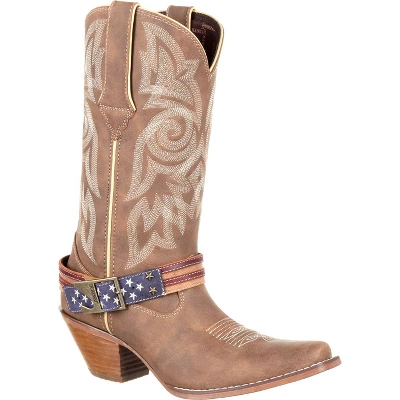 Women's Durango Flag Accessory Western Boot, DRD0208. Brown 9 Women's Durango Flag Accessory Western Boot, DRD0208. Brown - Image 7