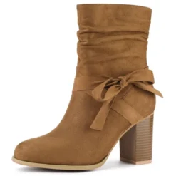 Allegra K Women's Casual Chunky Heel Ankle Boots -Georgia Shoes Shop GUEST 6372cb3f df4e 4f4c 8d62 a9bf637925a3