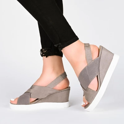 Journee Collection Womens Ronnie Wedge Heel Slip On Sandals 10 Journee Collection Womens Ronnie Wedge Heel Slip On Sandals - Image 8