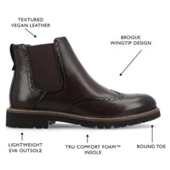 Vance Co. Hogan Tru Comfort Foam Wingtip Slip-on Chelsea Boot 19 Vance Co. Hogan Tru Comfort Foam Wingtip Slip-on Chelsea Boot -Georgia Shoes Shop GUEST 65fcc08b 0806 4980 897e 7ff53d4ca379