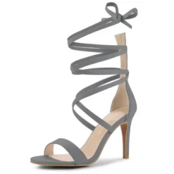 Allegra K Women's Open Toe Stiletto Heel Lace Up Heels -Georgia Shoes Shop GUEST 66e1ce92 60eb 47e9 855b 432e1cca86d1