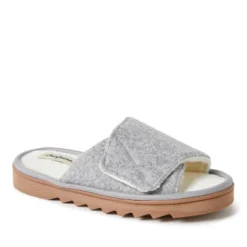 Dearfoams Women's Norma Wool Adjustable Slide Slippers -Georgia Shoes Shop GUEST 67640f94 6852 4205 bf05 b84fb284d87c