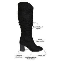 Journee Collection Womens Aneil Stacked Heel Knee High Boots -Georgia Shoes Shop GUEST 68d31b71 8fbe 4c5d 9211 3fa159af6668