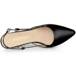 Allegra K Women's Slingback Heel Pointy Toe Buckle Stiletto Heels Mules -Georgia Shoes Shop GUEST 6ab980b4 263e 4069 af55 4a92f24b7dea