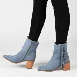 Journee Collection Womens Noriah Tru Comfort Foam Inside Zip Stacked Heel Booties -Georgia Shoes Shop GUEST 6b5d226e 9ea6 4bb0 a1e1 378a8eff5603