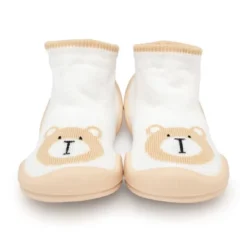 Komuello Toddler Boy/ Girl First Walk Sock Shoes Mini Bear