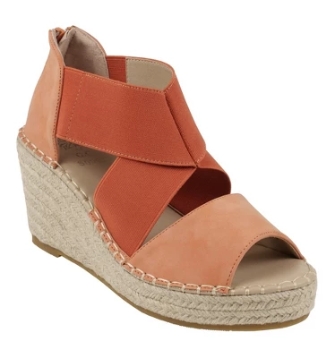 GC Shoes Tia Elastic Cross Strap Espadrille Wedge Sandals 9 GC Shoes Tia Elastic Cross Strap Espadrille Wedge Sandals - Image 7