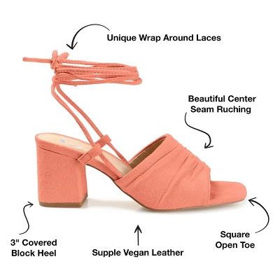 Journee Collection Womens Felisity Open Square Toe Block Heel Sandals 9 Journee Collection Womens Felisity Open Square Toe Block Heel Sandals - Image 7