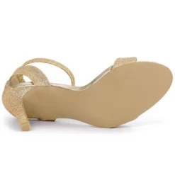 Allegra K Women's Glitter Ankle Strap Stiletto High Heel Sandals -Georgia Shoes Shop GUEST 70aafcf7 1e3f 478c a269 51fd065a5d37