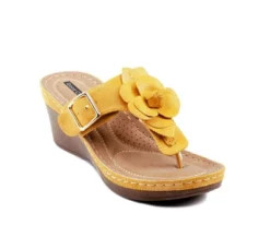 GC Shoes Flora Flower Comfort Slide Wedge Sandals -Georgia Shoes Shop GUEST 71ca36b5 3758 4105 8d0e 5b8ee98bf5ce