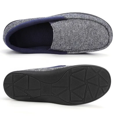 RockDove Men's SILVADUR Tweed Memory Foam Moc Slipper 4 RockDove Men's SILVADUR Tweed Memory Foam Moc Slipper - Image 2