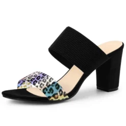 Allegra K Women's Leopard Printed Block Heeled Slide Sandals 17 Allegra K Women's Leopard Printed Block Heeled Slide Sandals -Georgia Shoes Shop GUEST 729306e4 6181 461d bb18 2e7946d4bd42