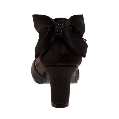 Badgley Mischka Girls' Wedding Shoes Back Bow With Hook And Loop- Perfect For Parties, Weddings, And Special Occasions (Little Kid/ Big Kids) 5 Badgley Mischka Girls' Wedding Shoes Back Bow With Hook And Loop- Perfect For Parties, Weddings, And Special Occasions (Little Kid/ Big Kids) - Image 3