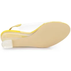 Allegra K Women's Clear Slingback Wedges Rhinestone Transparent Peep Toe Heels -Georgia Shoes Shop GUEST 7462c5a8 b496 4500 b707 898a7b0b97c1