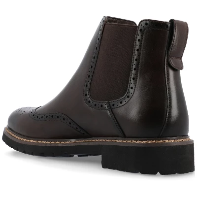 Vance Co. Hogan Tru Comfort Foam Wingtip Slip-on Chelsea Boot 8 Vance Co. Hogan Tru Comfort Foam Wingtip Slip-on Chelsea Boot - Image 6