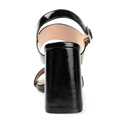 Journee Collection Womens Adras Open Square Toe Block Heel Sandals 4 Journee Collection Womens Adras Open Square Toe Block Heel Sandals - Image 2