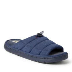 Dearfoams Men's Adrian Quilted Sweatshirt Slide Slippers -Georgia Shoes Shop GUEST 764aaec2 0518 4ded a187 7914a256697e