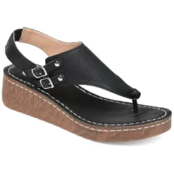 Journee Collection Womens Mckell Wedge Heel Buckle Sandals 23 Journee Collection Womens Mckell Wedge Heel Buckle Sandals -Georgia Shoes Shop GUEST 7809a272 4922 4379 a5cf c50a139ce42e