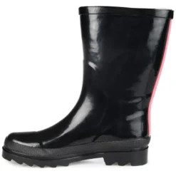 Journee Collection Womens Seattle Block Heel Rain Boots