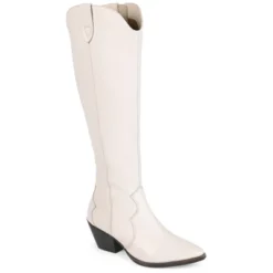 Journee Signature Womens Genuine Leather Pryse Extra Wide Calf Almond Toe Pull On Knee High Boots -Georgia Shoes Shop GUEST 7955b0f9 fc7b 4cd4 b151 60636d0d7188