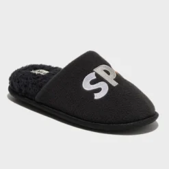 Dluxe By Dearfoams Women's Halloween Spooky Slippers - Black